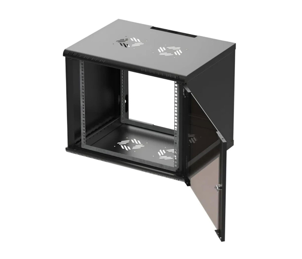 ExtraLink  Wisząca 19" 9U 600x450mm Premium jednosekcyjna (czarna) - 1323270 - zdjęcie 4